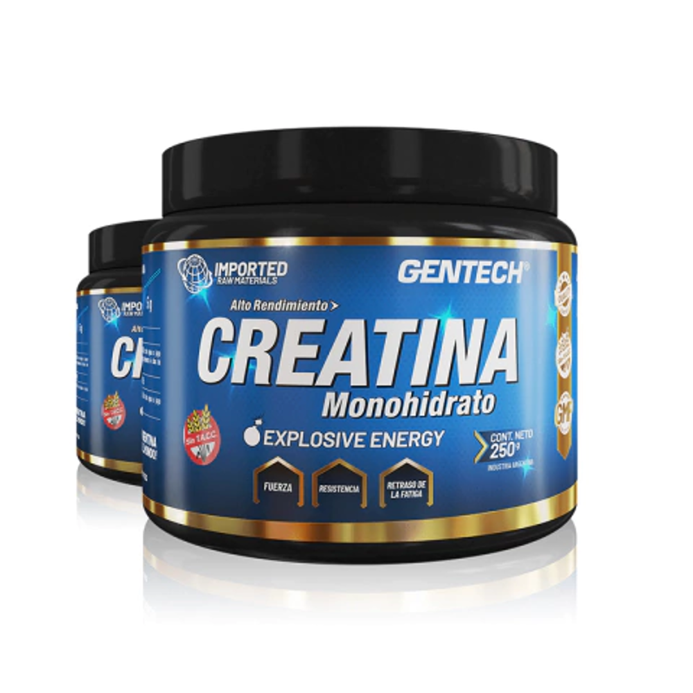 Creatina Monohidrato 250 gr sin Sabor Gentech