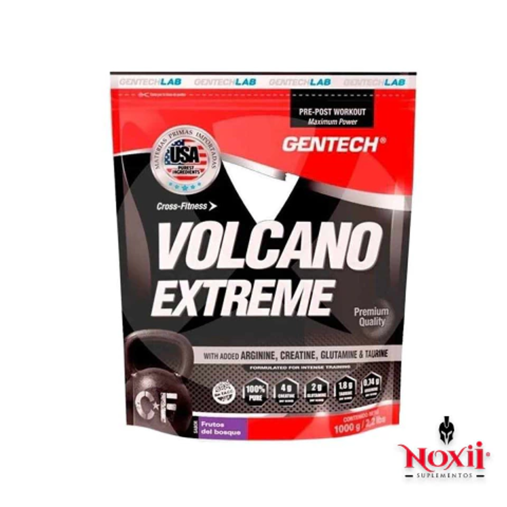 Pre y Post Work Volcano Extreme Frutos Rojos 1,200 gr Gentech