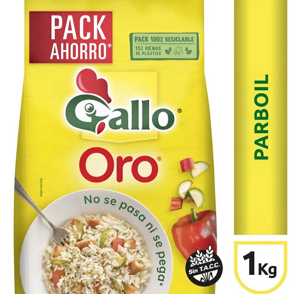 ARROZ GALLO ORO PARBOIL 1KG