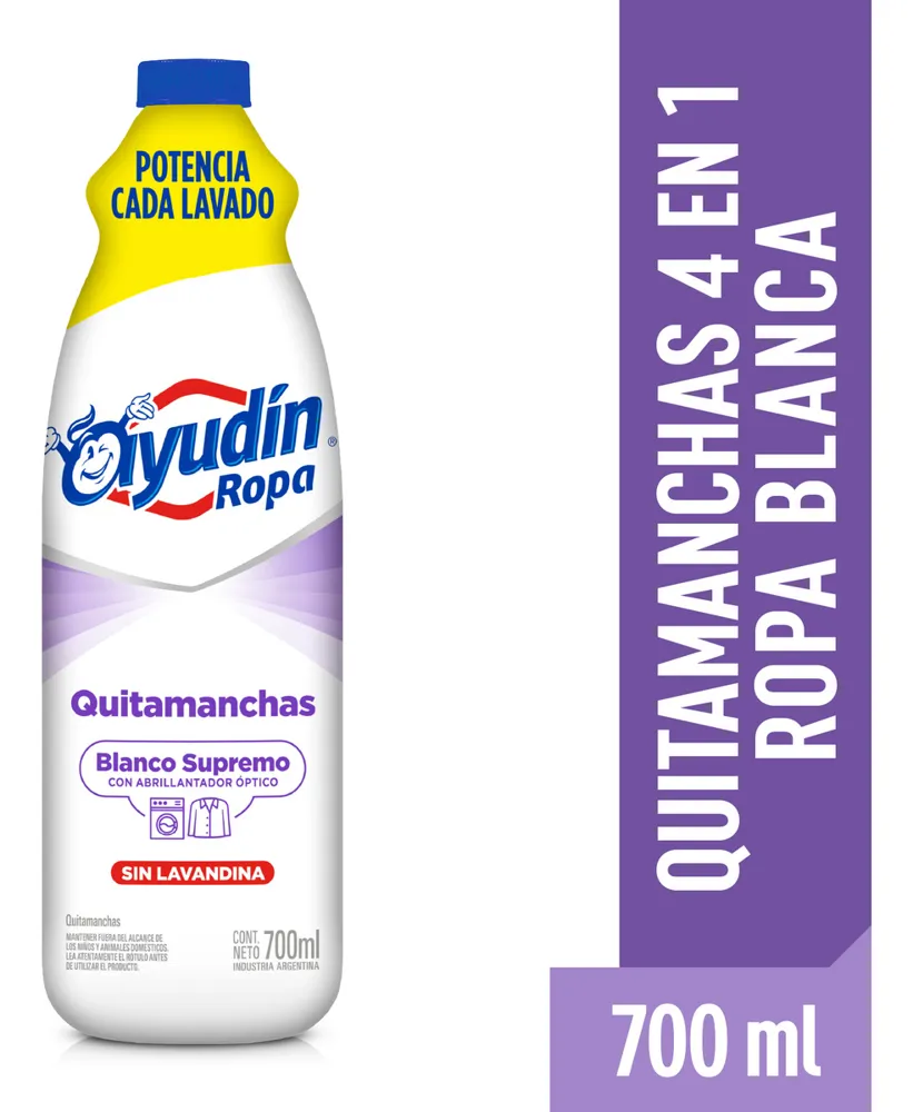 LAVAN AYUDIN ROPA QUITAMANCHAS  BLANCO  700ML