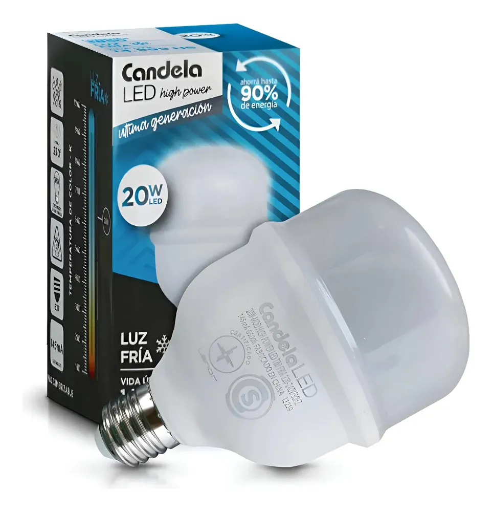 FOCO CANDELA LED 20W