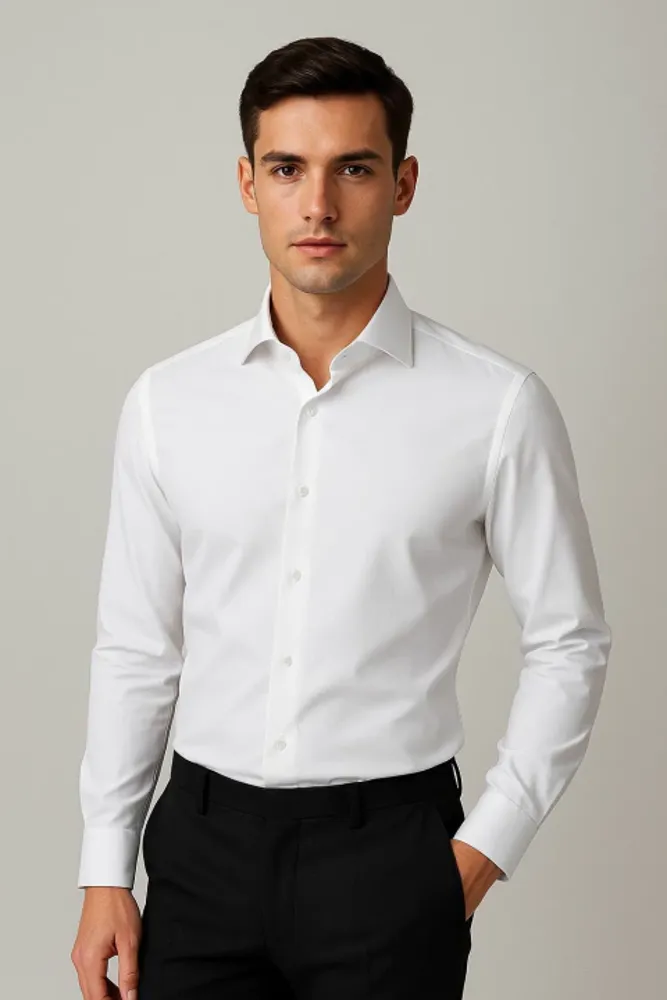 Camisa Vestir con Spandex ROCHAS