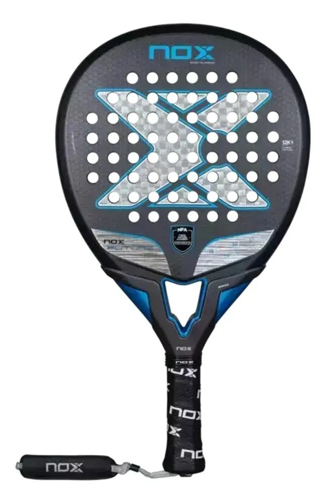 Paleta De Padel Nox Future Hybrid 12k Alum 2025 Negro